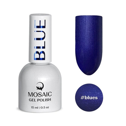 Mosaic gel polish BLUE #blues