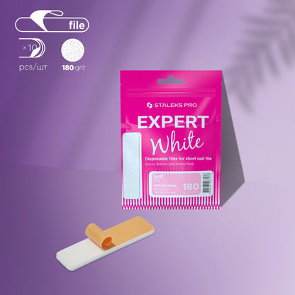 Staleks Expert White kertakäyttöinen buff viila ammattikäyttöön — kynsistudioille, jalkahoitajille ja kosmetologeille