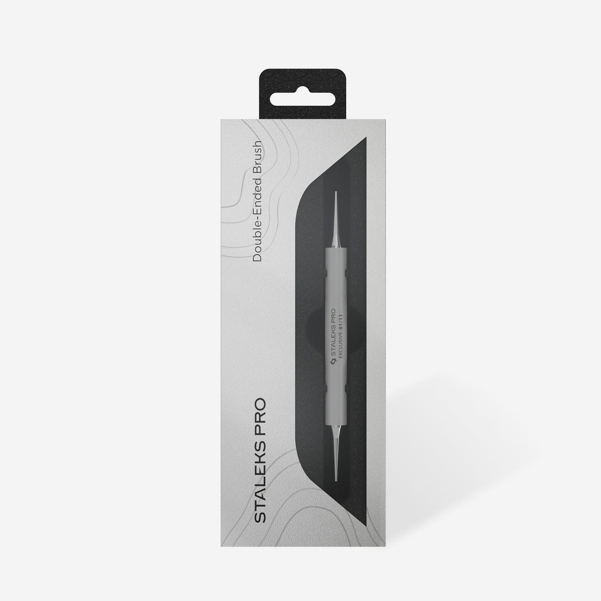 STALEKS PRO Exclusive 01/11 kaksipäinen 7 mm ja 12 mm koristelusivellin valmistajan alkuperäisessä pakkauksessa