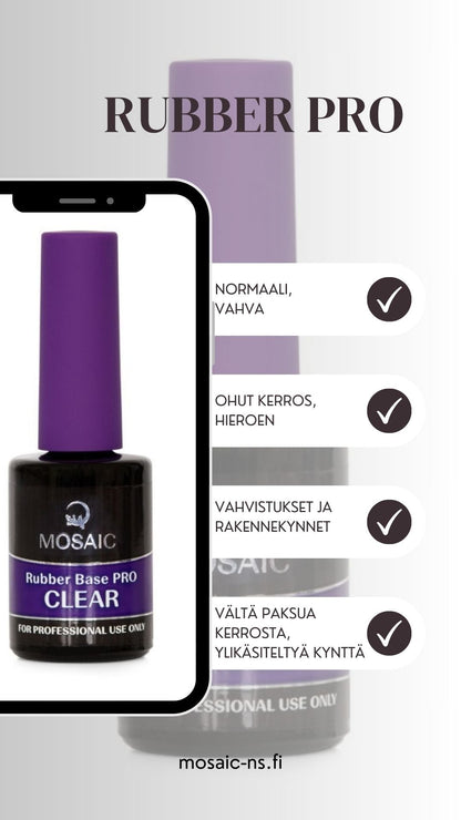 Rubber Base PRO Clear